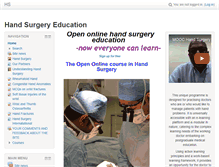 Tablet Screenshot of handsurgery.activemoodle.com